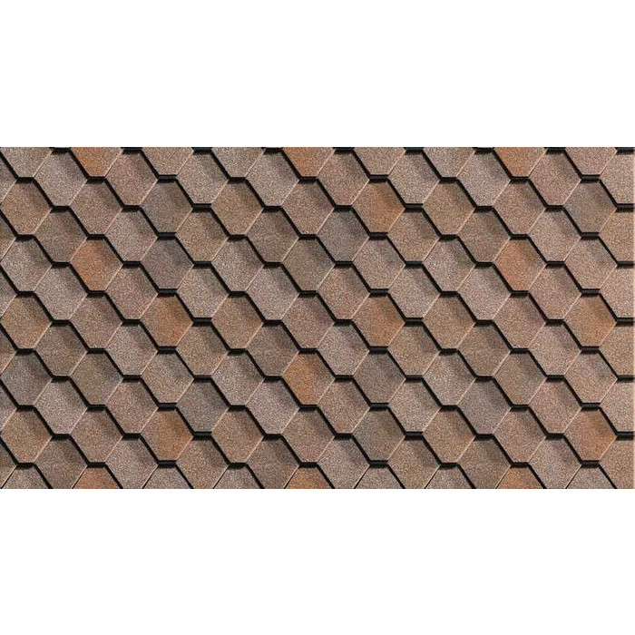 Гибкая черепица многослойная Технониколь Шинглас Вестерн Клондайк